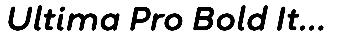 Ultima Pro Bold Italic